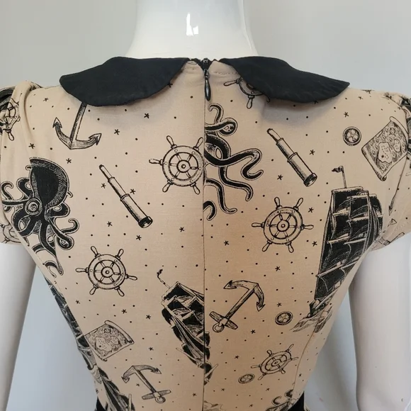 Sourpuss Kraken's Revenge Lizzie Dress, VGUC, Size L - Picture 5 of 9